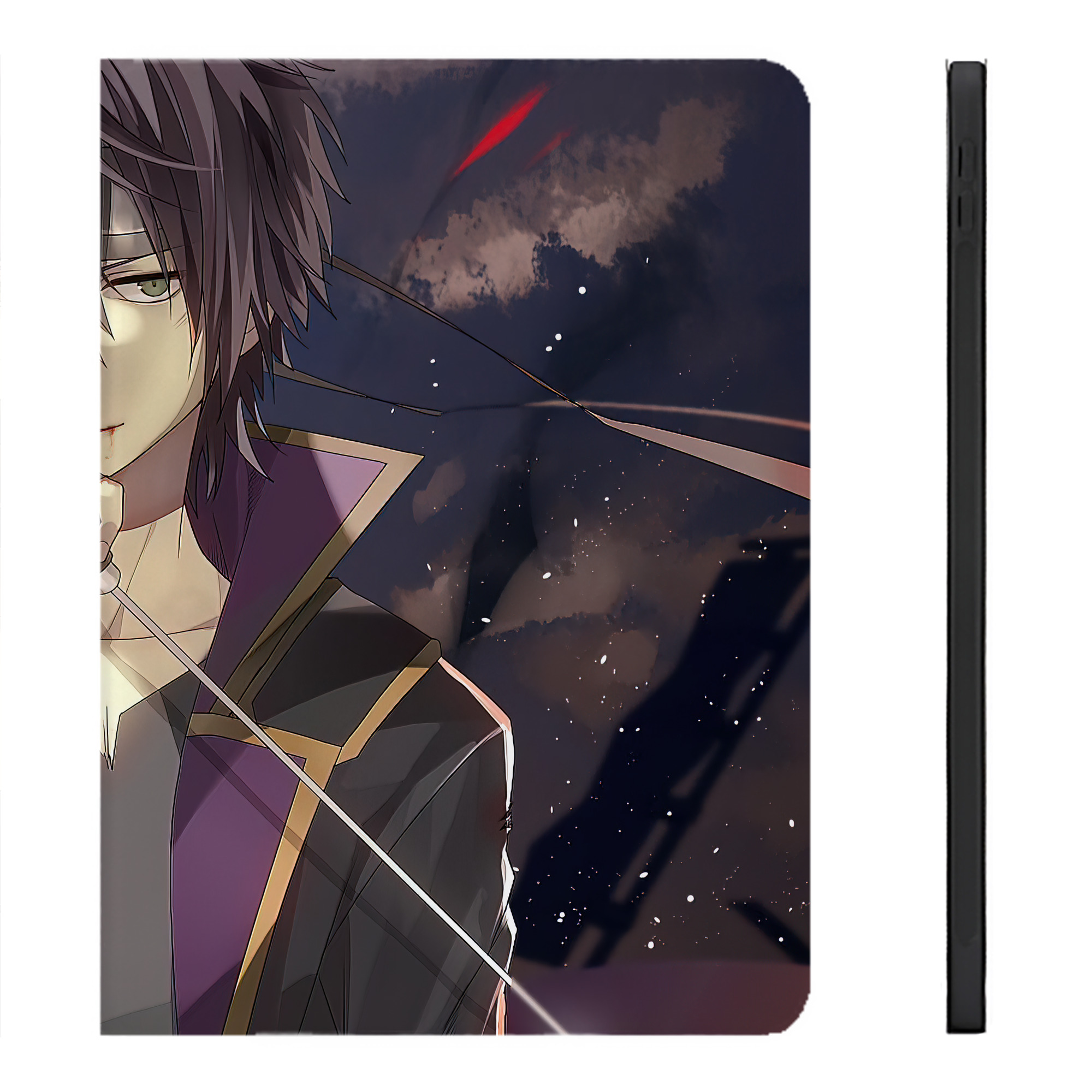 （画像用） ぎんたま 坂田銀時（さかたぎんとき） 神楽 志村新八（しむら しんぱち） GINTAMA Sakata Gintoki Kagura Shimura Shinpachi IPadケース ペンホルダー付き ブックスタイルデザイン
